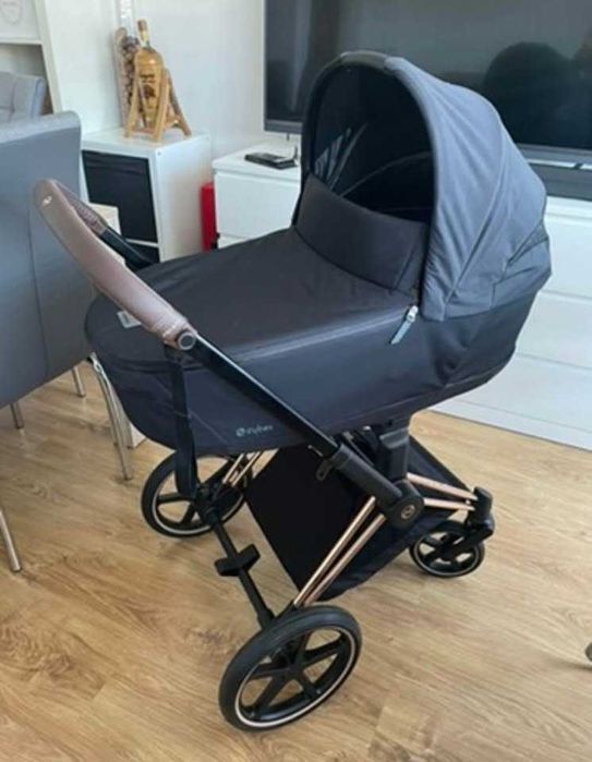 Wózek cybex PRIAM 4.0 rose gold cały zestaw, baza obrotowa