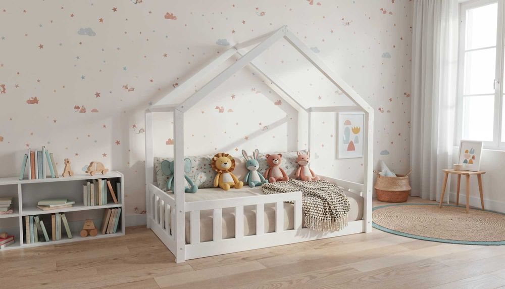 Łóżko dziecięce z drewna – wysyłka cała polska | LULLU PL