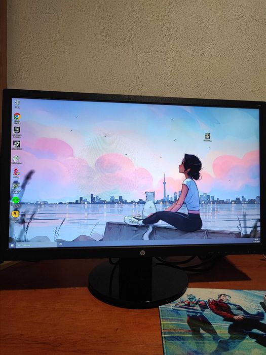 PACK 2x MONITORES 24" - ASUS 144Hz + HP - C/ CAIXAS Originais