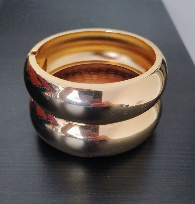 Zestaw dwóch metalowych bransoletek Zara nowe