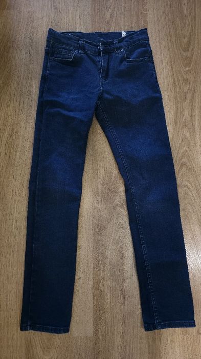 Джинси темно-сині сині для хлопчика худенького довгі