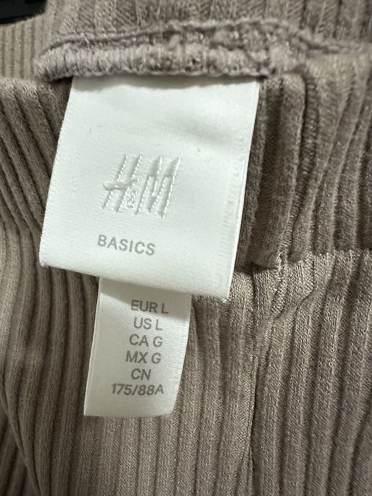Бежеві лосини в рубчик від H&M