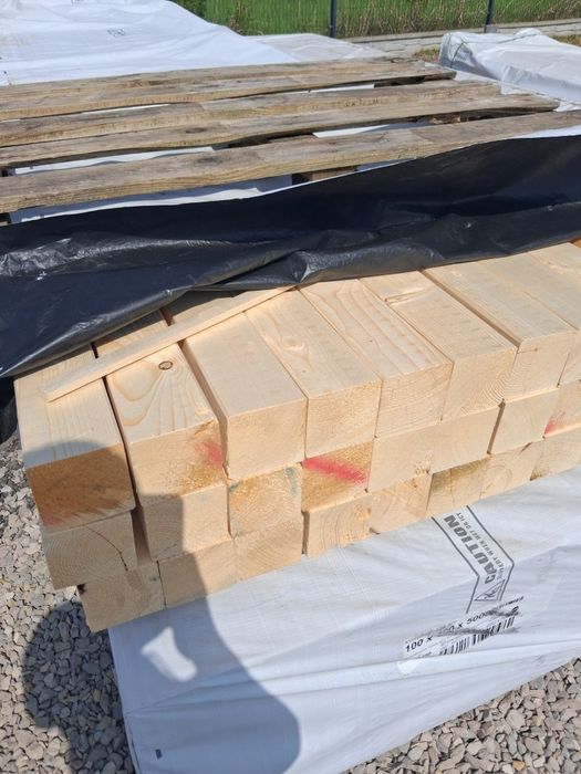 Kantówka 8x8 . Suszona I strugana.  Drewno konstrukcyjne