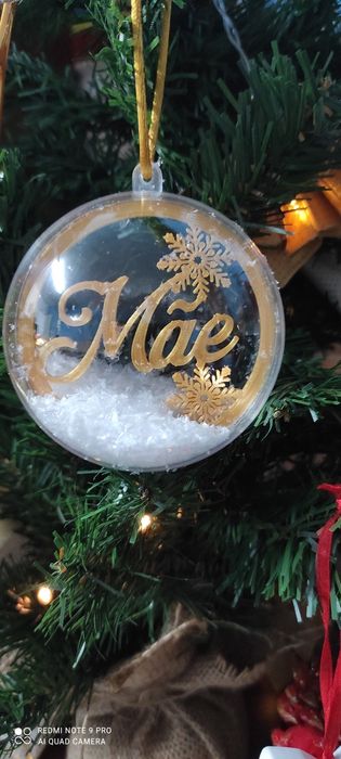 Bolas de Natal personalizadas com nome