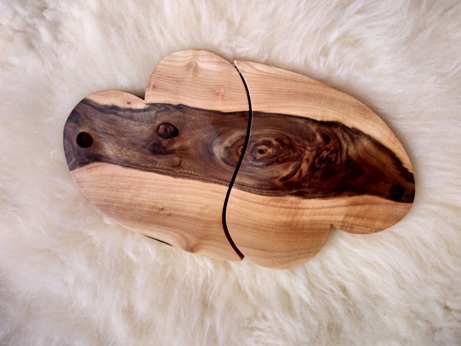 Podstawki pod kubki serca drewniane prezent na Święta Walentynki