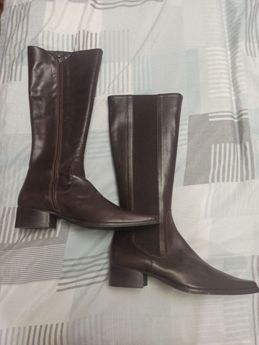 Фирменные кожаные сапоги!