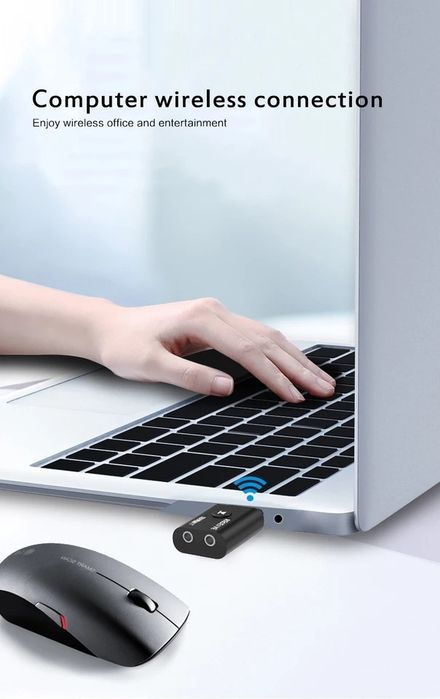 Bluetooth 5,0 передатчик приемник 3,5 мм AUX USB мини 2 в 1 беспроводн