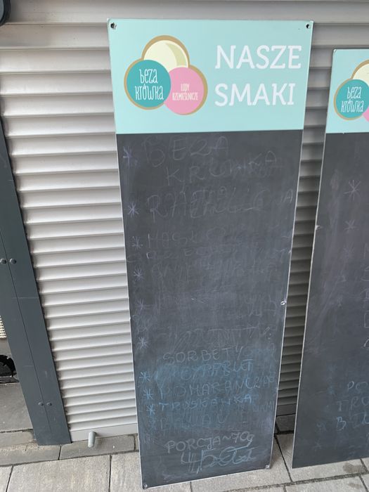 Dwie tablice smaków na pisaki