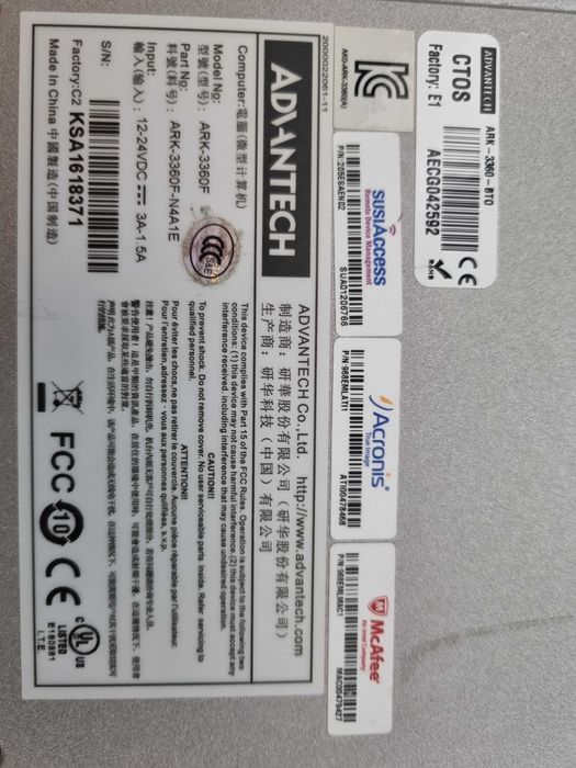 Pc Industrial da " Advantech " 6 P - RS232/485