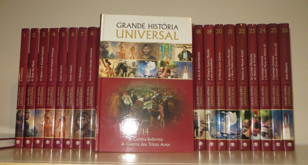 História Universal  - Enciclopédia Completa com  25 volumes - Nova
