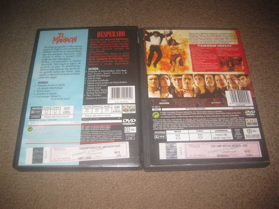Colecção Completa em DVD "El Mariachi" de Robert Rodriguez