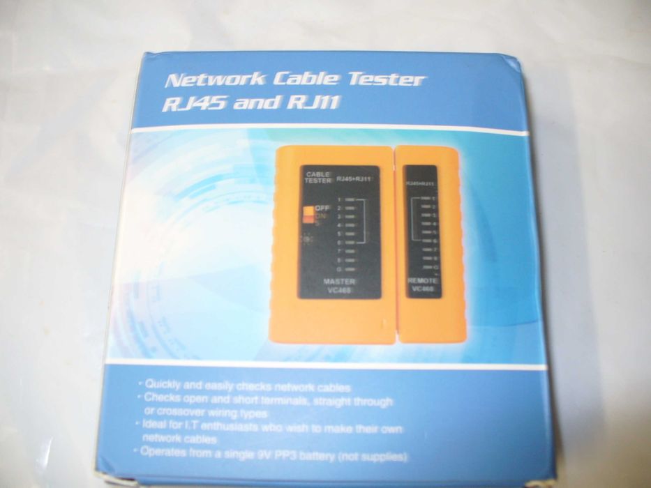 Tester przewodów lan RJ 45/RJ11