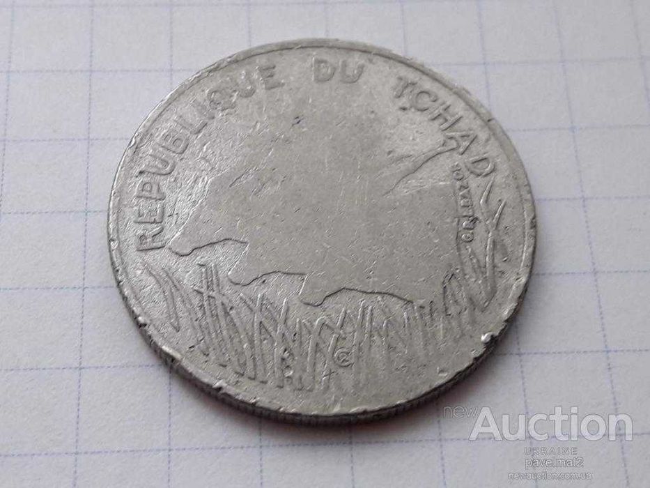 Чад 100 франків, 1971