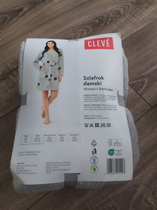Szlafrok damski Cleve roz.L/XL