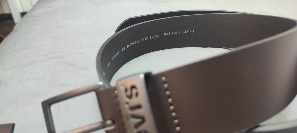 Pasek Levi's brązowy męski