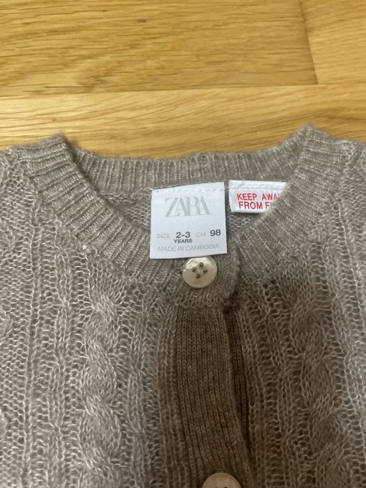 Zara светрик кашемір розмір 3 рочки