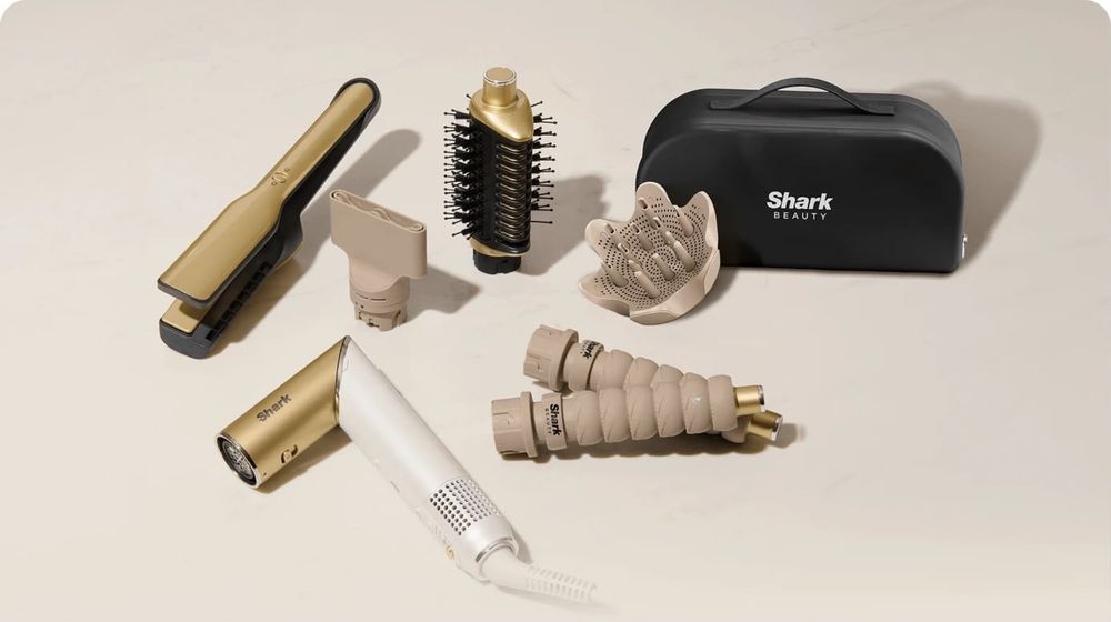 Shark Glam HD6052SEU 1500W Zimny nawiew Średnica szczotki 32mm 3 poziomy temperatury