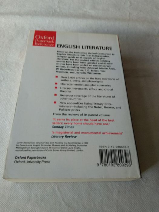 Oxford Concise Companion to English Literature de Margaret Drabble e Jenny Stringer