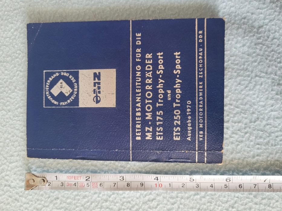 Instrukcja obsługi mz ETS 250 SPORT rarytas nie ETZ