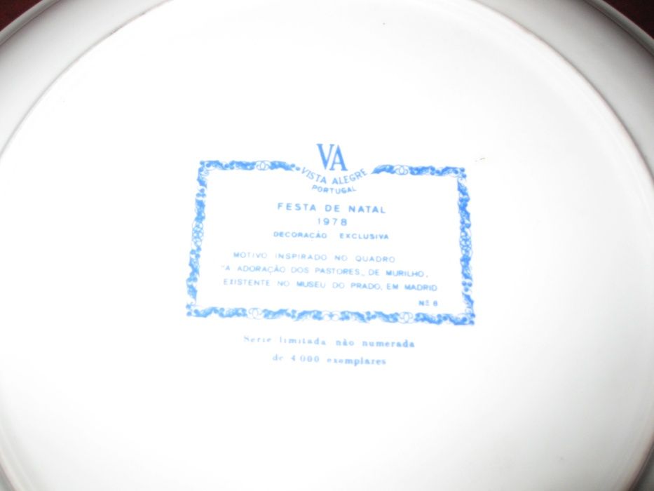 Prato de natal da Vista Alegre