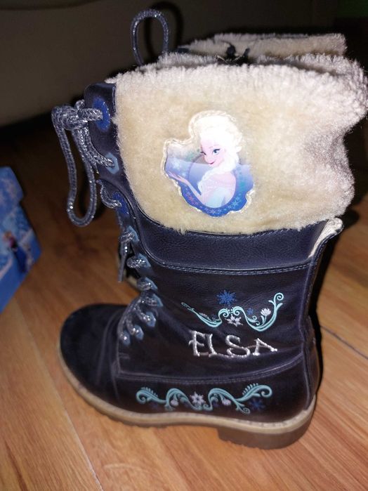 Kozaki zimowe dziewczęce Frozen Elsa, rozmiar 28