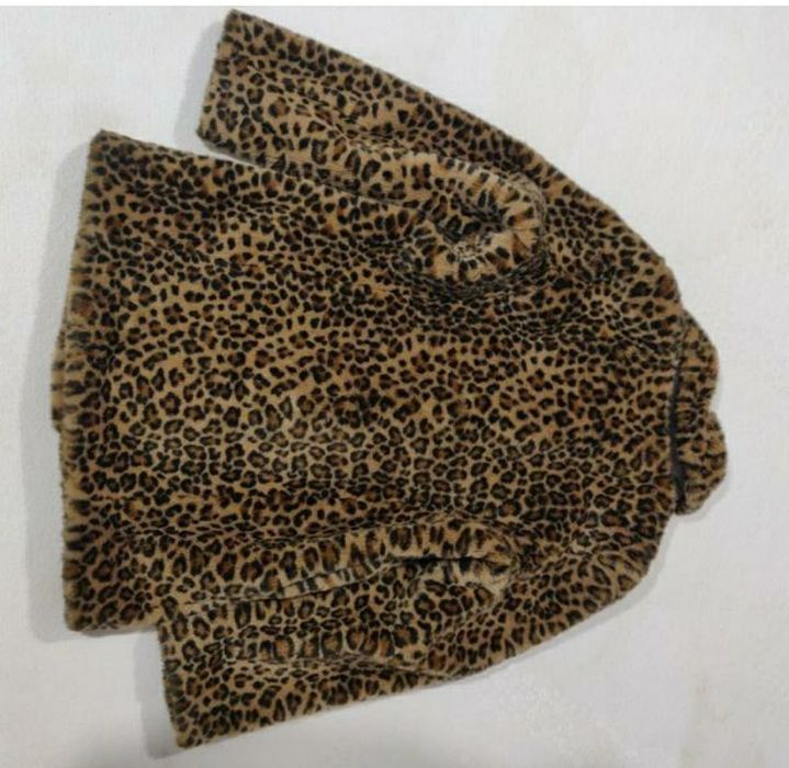 Шуба леопард екохутро