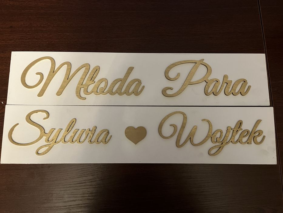 Tablice rejestracyjne na ślub