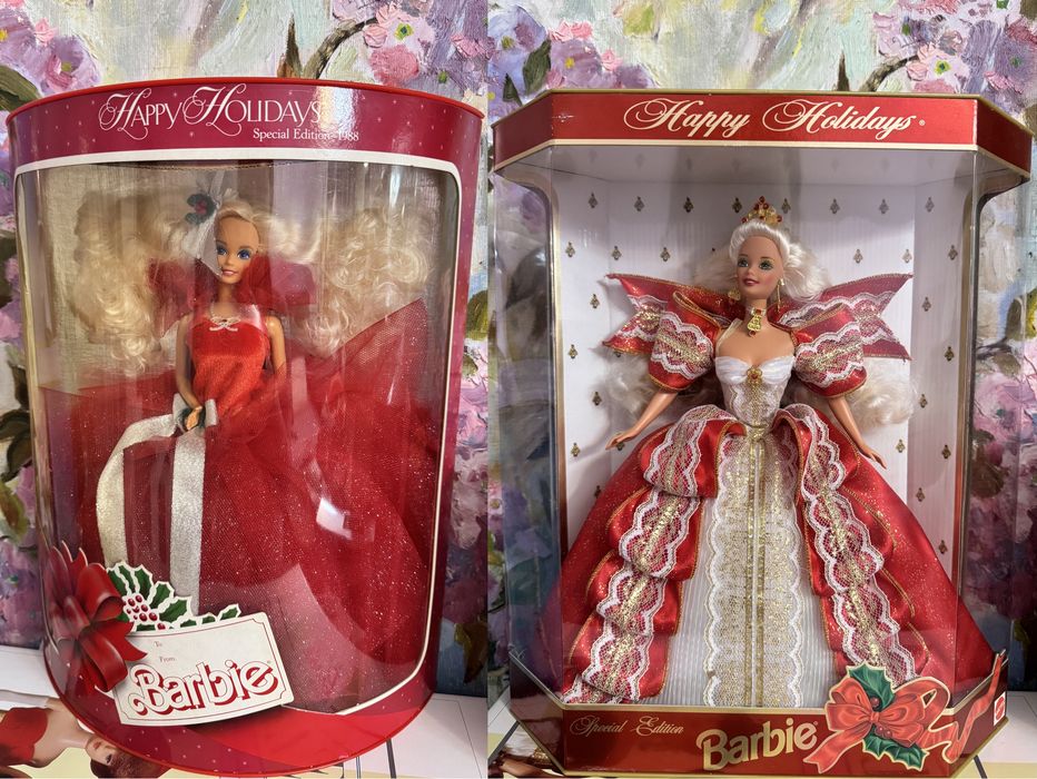 Happy Holidays 1988 Barbie 1997 Колекційна блондинка Барбі 90х лялька
