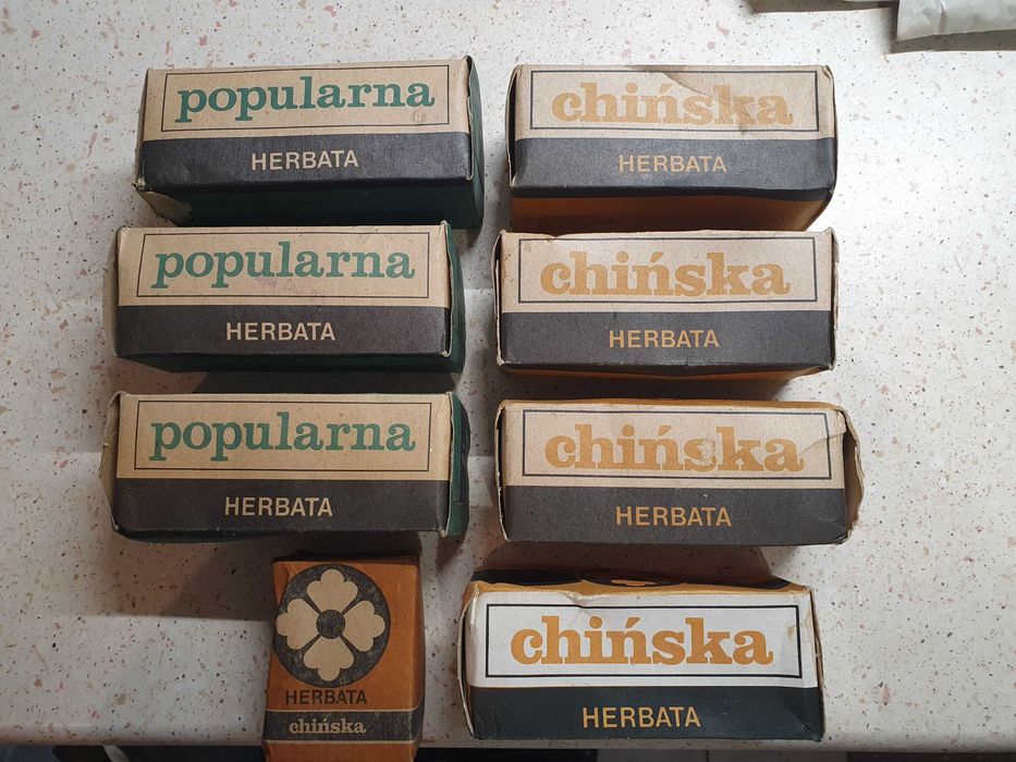 Herbata PRL Madras Postij Assam Chińska Indyjska Społem Popularna
