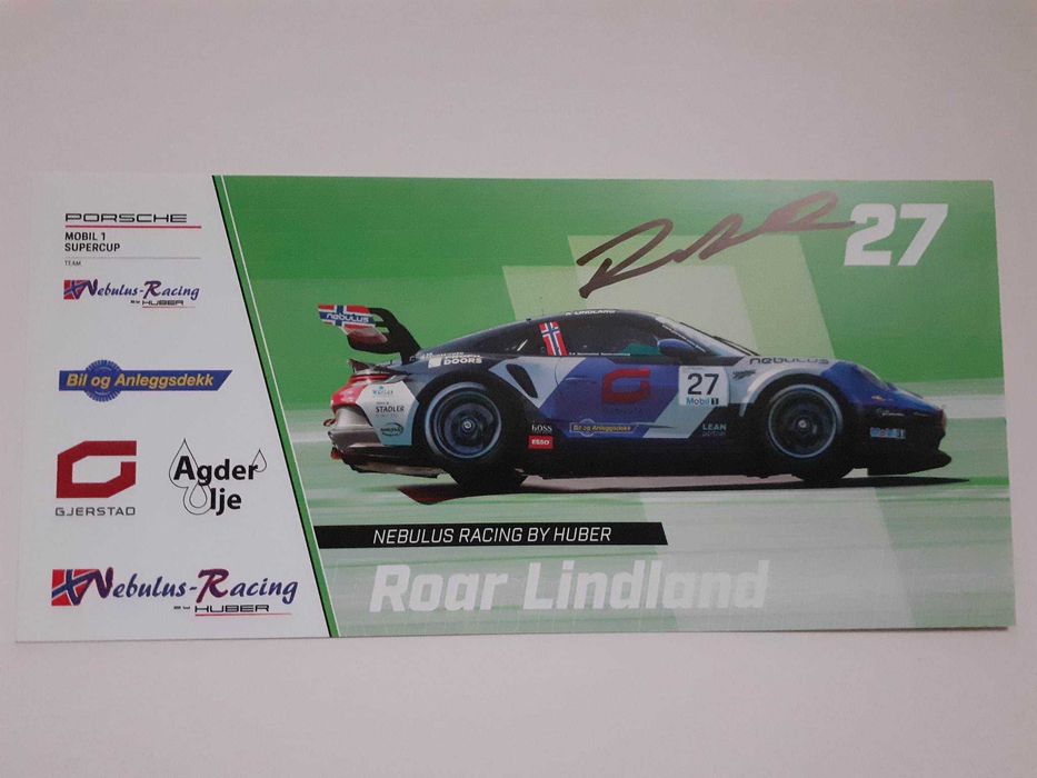 Porsche Huber Racing-karty z autografami