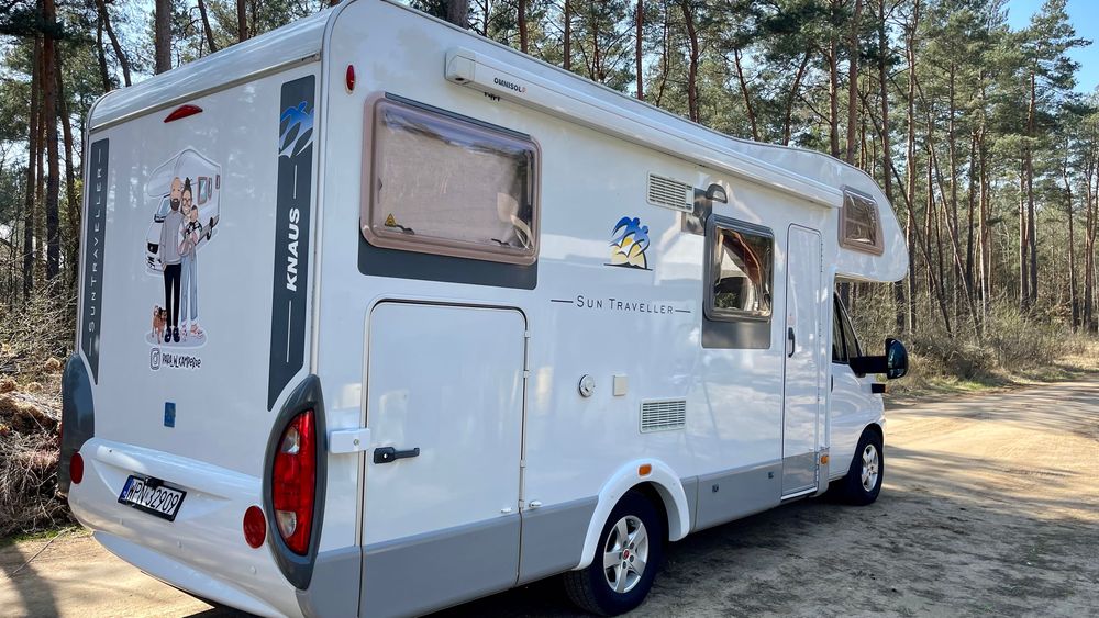 Kamper Knaus 2004, zamienię na działkę z dostępem do jeziora