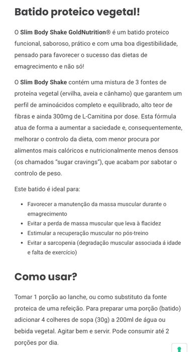 Slim Body Shake - Morango