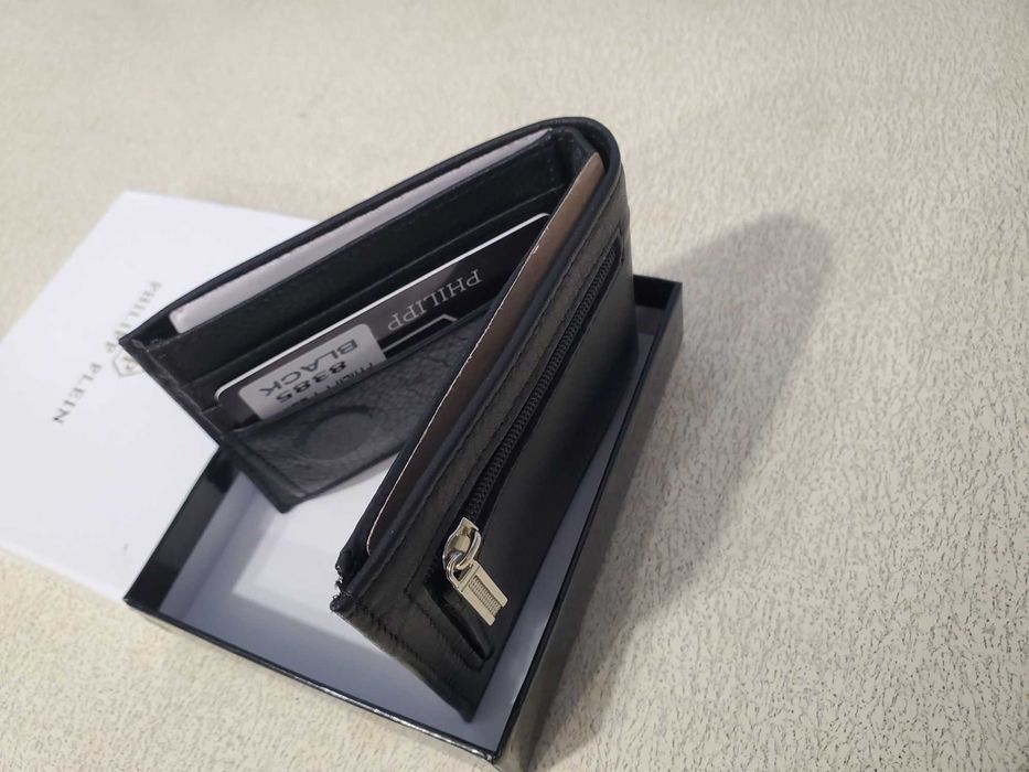 Мужской кошелек из натуральной кожи 100% Philipp Plein