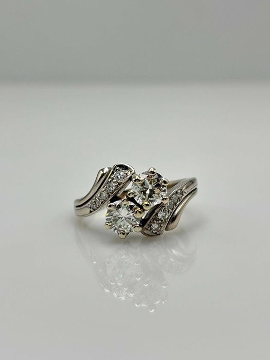 Pierścionek 1,15ct z naturalnymi diamentami, brylantami certyfikat