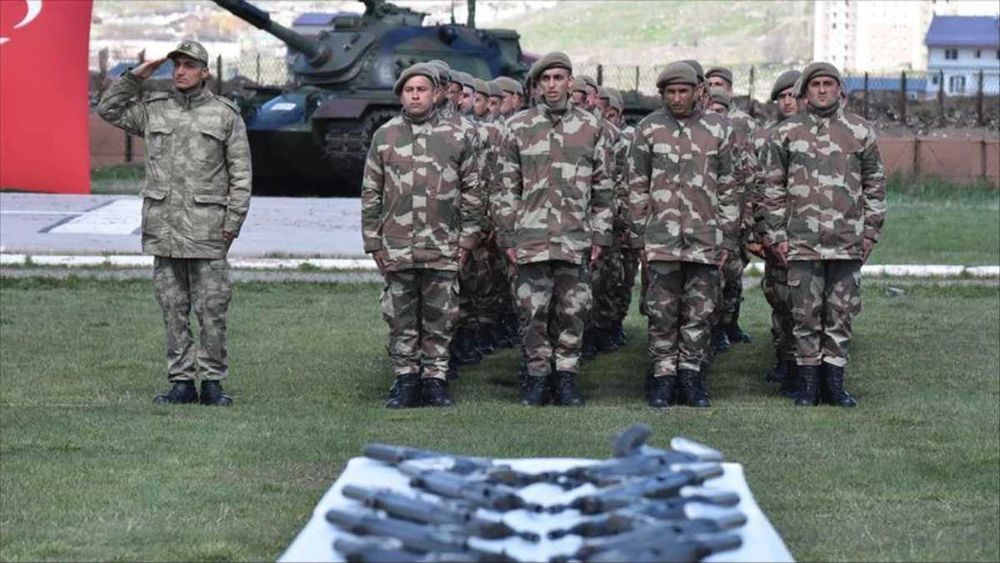 Parka militar farda de combate Exército Turco camuflado M2018 Turquia