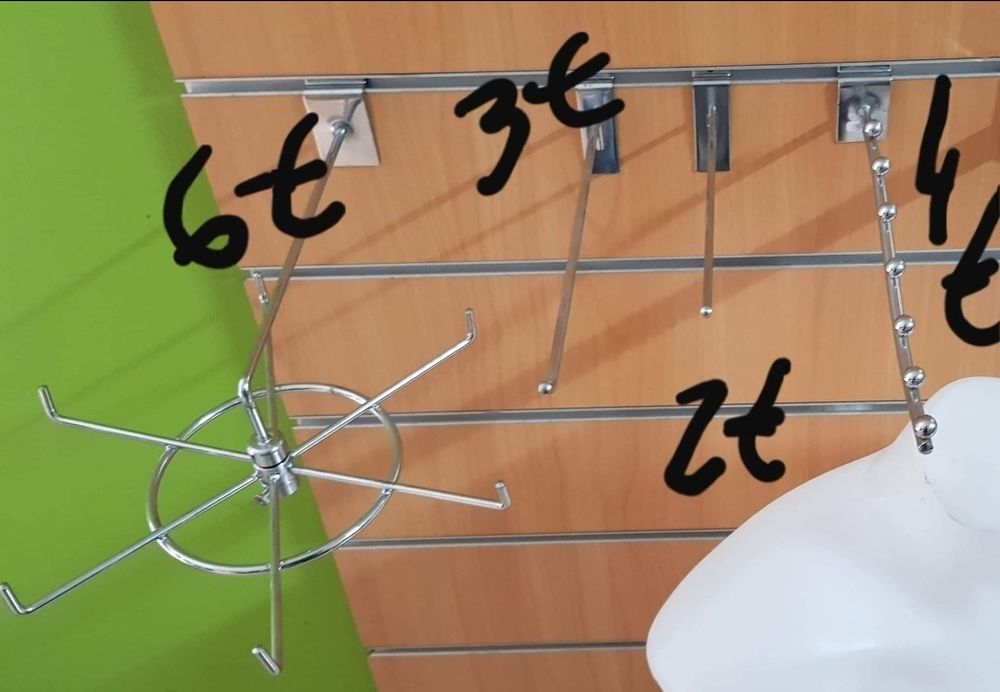 Ganchos para painéis de exposição