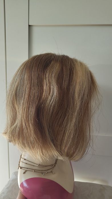 Peruka z naturalnych włosów lace front . Nowa.