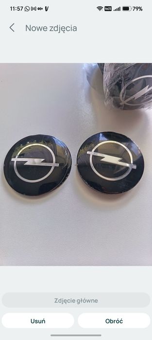 Naklejki na dekielki 60 mm (czarno-srebrne) – komplet 4