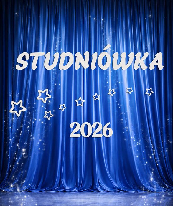 Studniówka 2026 - styropianowy napis z gwiazdkami Zestaw dekoracyjny