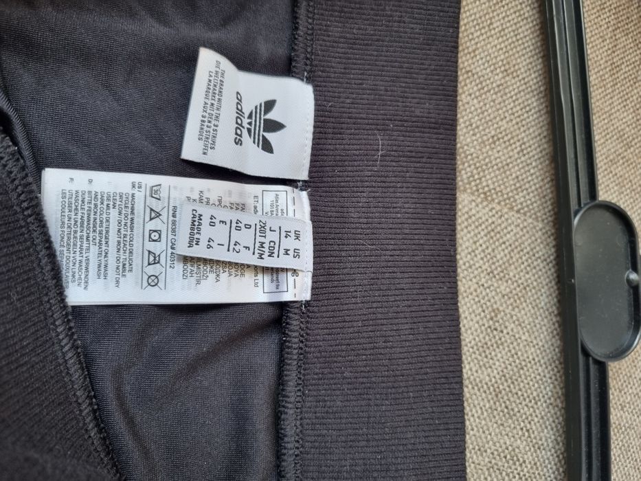 Spódnica damska Adidas czarna welur