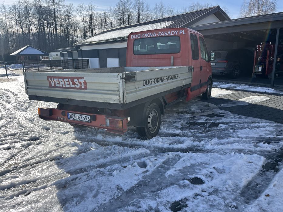 Movano 2002r. 2.5 DTI 115 km doka brygadówka dubel kabina