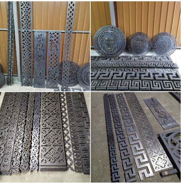Декоративні металеві вставки Лазерна різка металу Ворота жалюзі Паркан