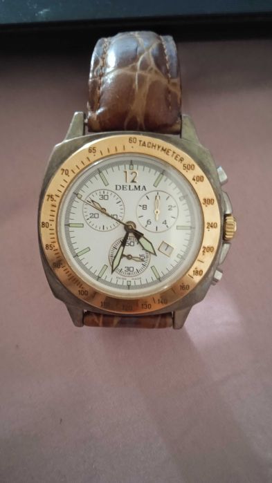 Relógio de pulso Delma Chronograph (ouro e prata) - edição limitada