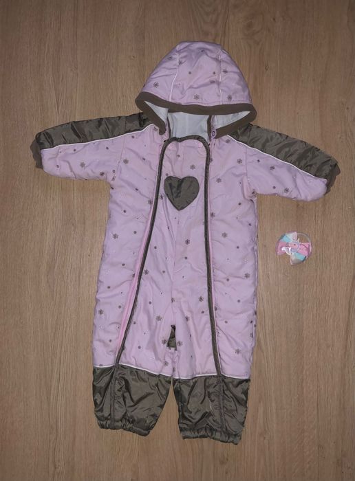 Фирменный тёплый комбинезон для девочки, 80-86 см