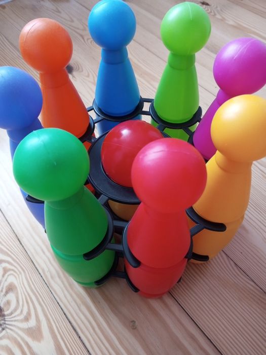 Kręgle w koszyku 8szt
