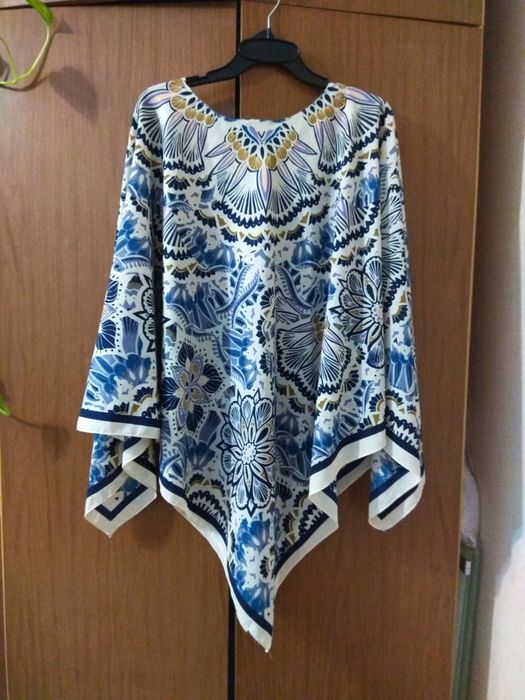 Poncho Szyfonowe, plażowa narzutka
