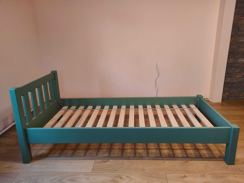 Nowe sosnowe łóżko drewniane 90x200 malowane