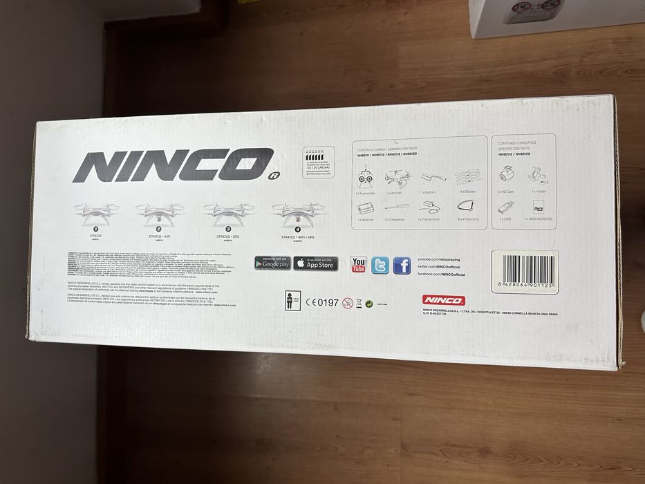 Drone Ninco Stratus wifi-gps NOVO