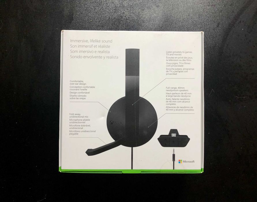 Microsoft Stereo Headset Xbox One / Series S|X (Novo e Selado)