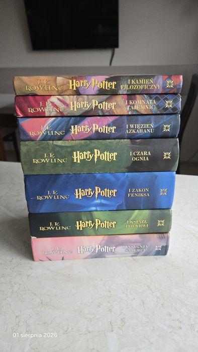 Harry Potter wszystkie tomy stare wydanie twarda okładka